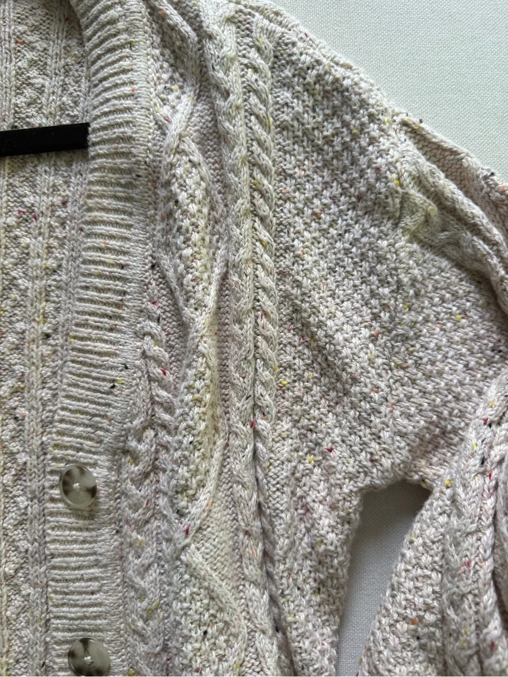NWOT LOFT Cable-Knit Open Cardigan Sweater